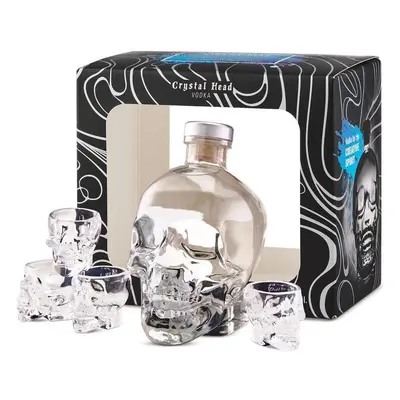 Vodka Crystal Head Original + 4sklo SHOT 2023 gB 40%0.70l