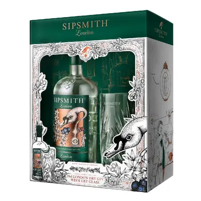 Sipsmith gin +sklo 0.7l