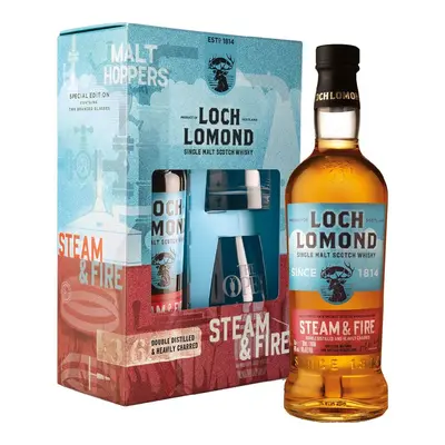 Loch Lomond Steam & Fire + 2 skleničky 0.7l