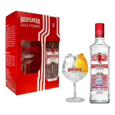 Beefeater se skleničkou 0.7l