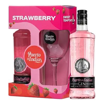 Puerto de Indias Strawberry dárková kazeta 0.7l