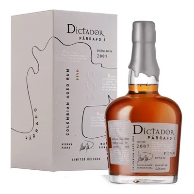 Rum Dictador Parrafo Fino 2007 gB 43%0.70l