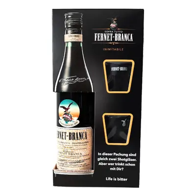 Fernet Branca Original se skleničkama 0.7l