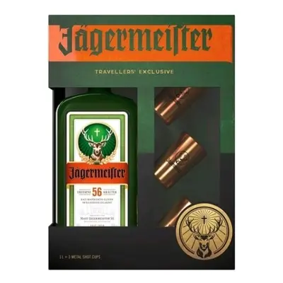 Jagermeister + kalíšky 1l