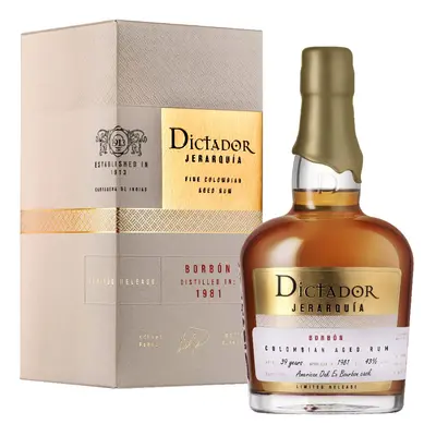 Rum Dictador Jerarquía Borbon 1981 gB 43%0.70l