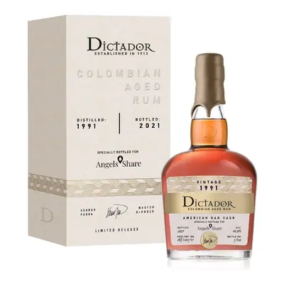 Rum Dictador Angels Share select 1991 gB 44.8%0.70l