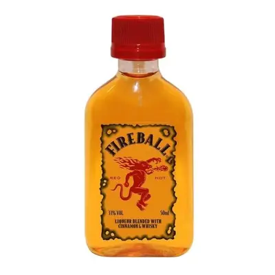 Fireball cinamon & Canadian whisky liqueur by Seagram´s 0.05 l