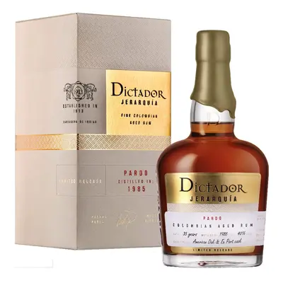 Rum Dictador Jerarquía Pardo 1985 gB 40%0.70l