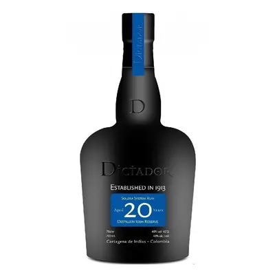 Rum Dictador 20y matná holá lahev 40%0.70l