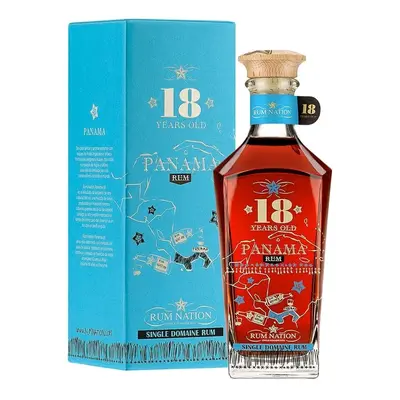 Rum Nation Panama 18y modrá krabička 40%0.70l