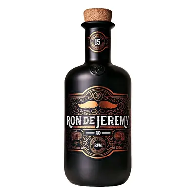 Rum Ron de Jeremy XO Nová Láhev Knír holá lahev 40%0.70l