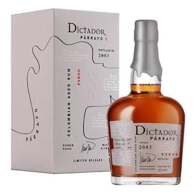 Rum Dictador Parrafo Pardo 2003 gB 40%0.70l