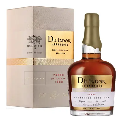 Rum Dictador Jerarquía Pardo 1990 gB 41%0.70l