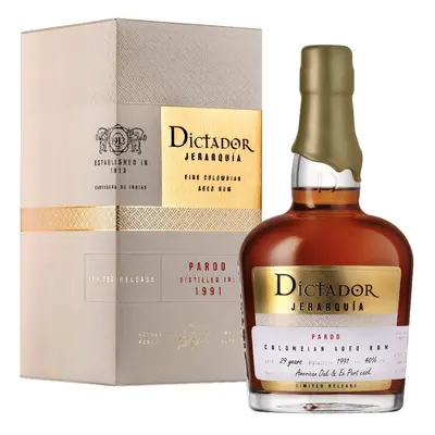 Rum Dictador Jerarquía Pardo 1991 gB 40%0.70l