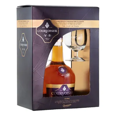 Courvoisier VS se dvěma skleničkama 0.7l