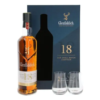 Glenfiddich 18y + 2 skleničky 0.7l