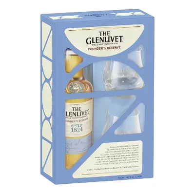 Glenlivet Founders Reserve se skleničkama 0.7l