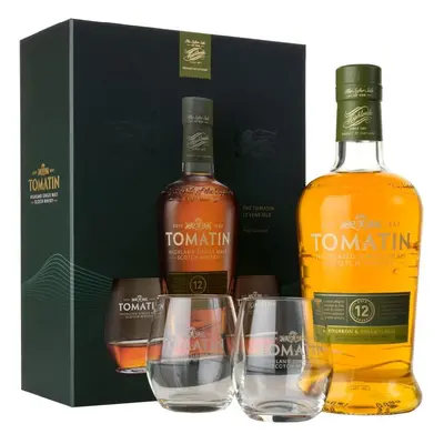 Whisky Tomatin 12y +2sklo gB 43%0.70l