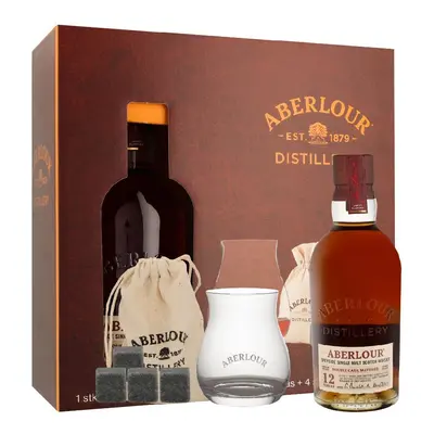 Aberlour 12y Double Cask + sklenička + kameny 0.7l