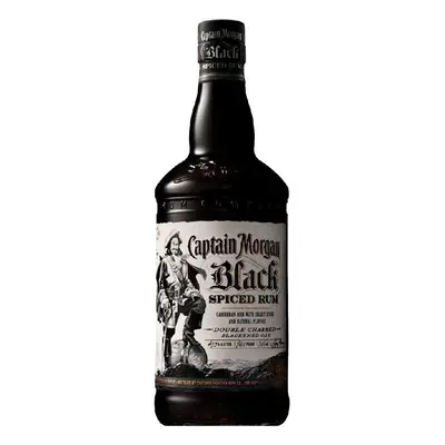 LITR Rum Spiced BLACK Captain Morgan 40%1.00l