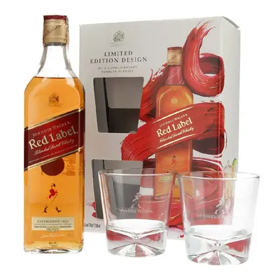 Johnnie Walker Red label se skleničkama 0.7l