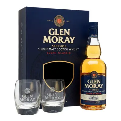 Whisky Glen Moray Chardonnay cask Elgin Classic +2sklo GB 40%0.70l