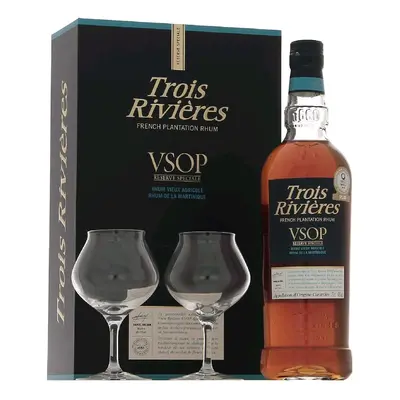 Trois Rivieres VSOP + 2 skleničky 0.7l