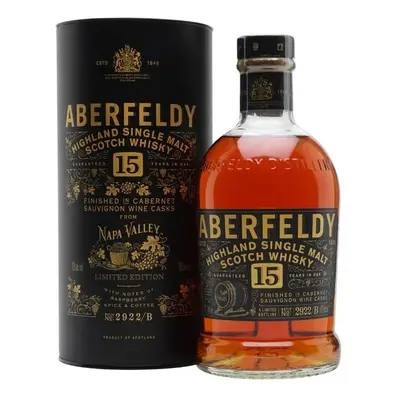 Whisky Aberfeldy 15y Napa Valley cask gT 43%0.70l