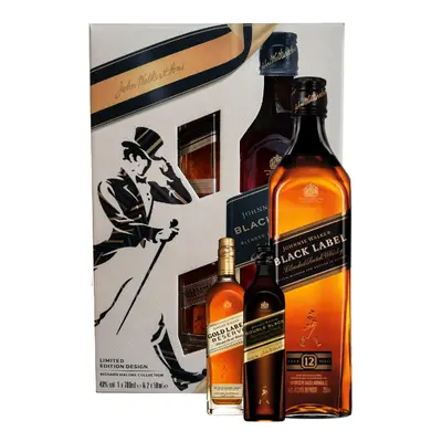 Johnnie Walker Whisky J.Walker Black label + 2mini gB 40%0.80l