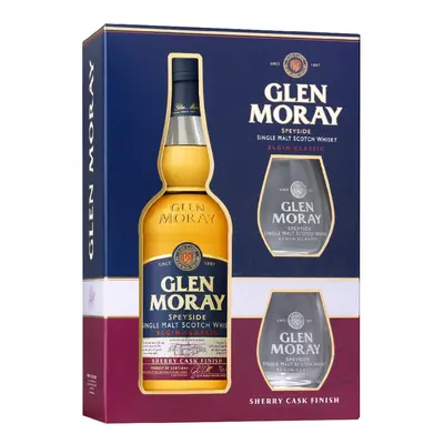 Whisky Glen Moray Sherry cask Elgin Classic + 2sklo gB 40%0.70l