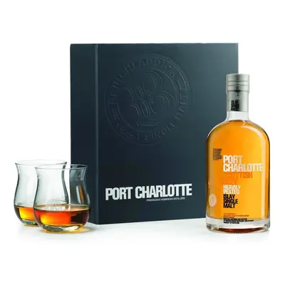 Whisky Port Charlotte Scotish Barley + 2sklo gB 50%0.70l