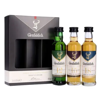 Glenfiddich dárková kolekce 3x0.05l