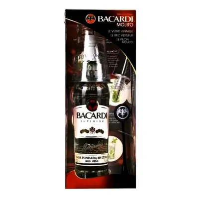 Rum Bacardi Carta blanca Mojito Pack GB 37.5%0.70l