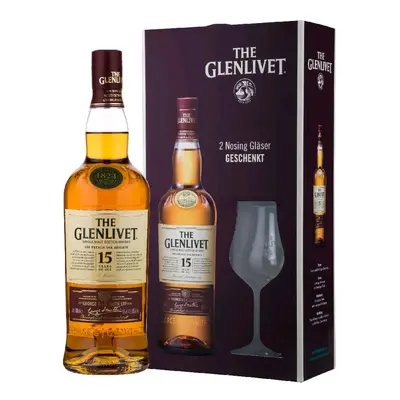 Glenlivet 15y se skleničkama 0.7l