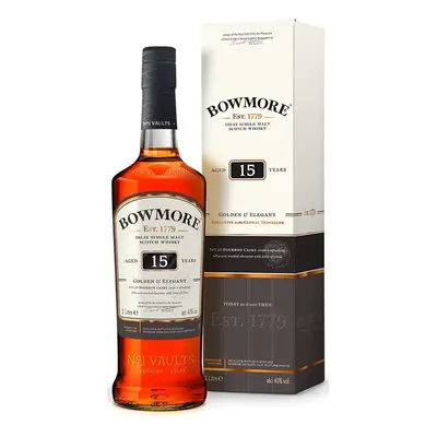 LITR Whisky Bowmore 15y Golden & Elegant gB 43%1.00l