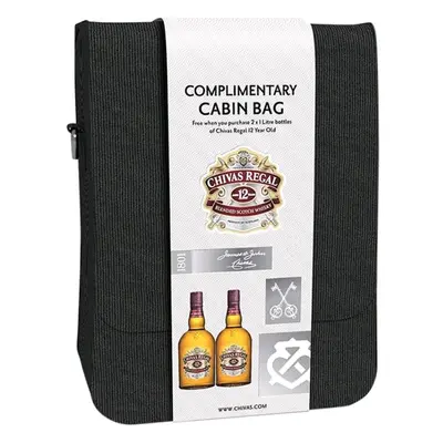 Whisky Chivas Regal 12y double set Cabin bag gB 2x40%1.00l