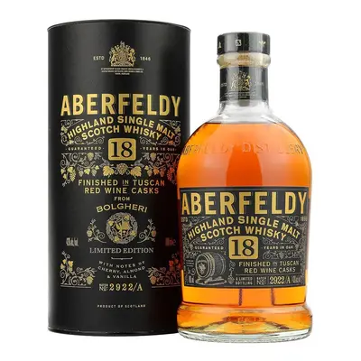 Whisky Aberfeldy 18y Tuscan Bolgheri cask gT 43%0.70l