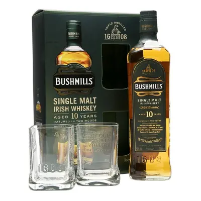 Bushmills 10y se skleničkama 0.7l