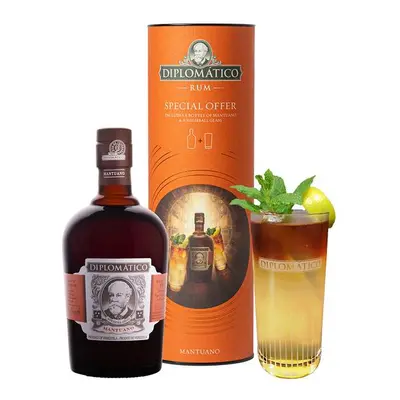 Diplomático Mantuano Highball Gift Box 40,0% 0,7 l