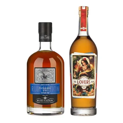 Zvýhodněný set = The Lovers Rum + Rum Nation Panama 10 Y.O. 41,5% 1,4 l