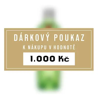 Dárkový poukaz 1000 Kč