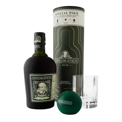 Diplomatico Reserva Exclusiva 12YO 0,7l 40% (dárkové balení 1 sklenička a formička na led) 40,0%