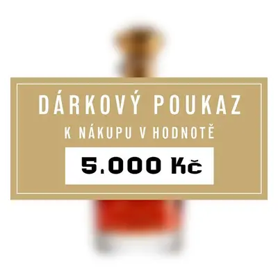 Dárkový poukaz 5000 Kč