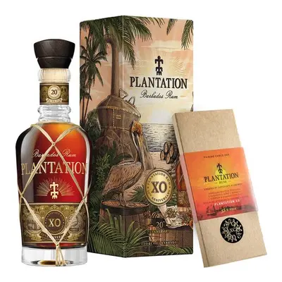 Plantation XO 20th Anniversary & originální párovací čokoláda 40,0% 0,7 l