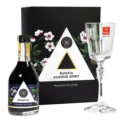 Ratafia Almond Spirit Jeřabinka Gift Box 18,0% 0,1 l