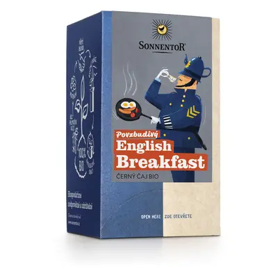 Povzbudivý English Breakfast, černý čaj bio, 32,4 g porc. dvoukomorový