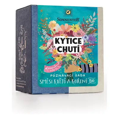 Kytice chutí poznávací sada bio, směsi květů a koření 50g