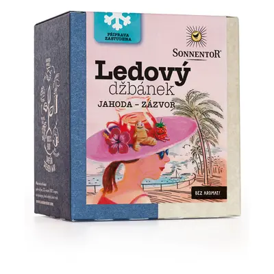 Ledový džbánek® jahoda – zázvor bio 44,8g pyramida