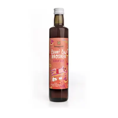 Černý čaj - broskev sirup bio 500 ml