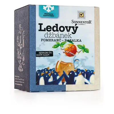 Ledový džbánek® pomeranč – bazalka bio 40g pyramida